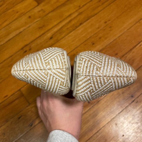 Kelly And Katie Womens Knit Pointed/Almond Toe Slip On Flats Beige Size 9.5M - Picture 5 of 7